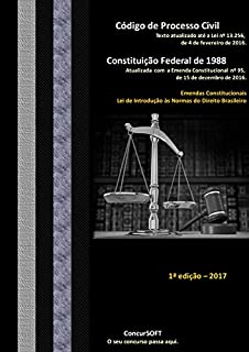 Livro Código de Processo Civil (Lei nº 13.105, de 16 de março de 2015) e Constituição Federal de 1988