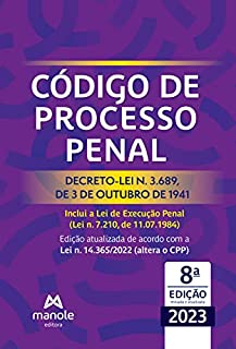 Livro Código de Processo Penal: Decreto-lei n. 3.689, de 03 de outubro de 1941