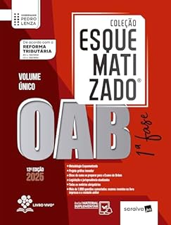 Livro Coleção Esquematizado - Oab 1ª Fase - Volume Único - 12ª Edição 2025
