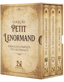 Livro Coleção Petit Lenormand - 3 Livros - A formação completa: do alfabeto simbólico à maestria da Mesa Real: Técnica, ética e precisão na cartomancia tradicional