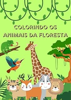 Livro Colorindo animais da floresta