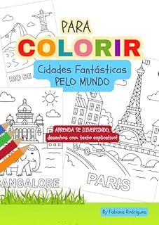 Livro Para colorir - Cidades Fantásticas pelo Mundo (Livros para Imprimir e Colorir (formato A4))