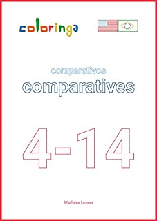 Livro Comparativos em Inglês (4-14): Livros de Exercícios para Aprender Inglês em Casa - Coloringa