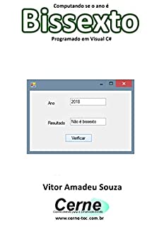 Livro Computando se o ano é Bissexto Programado em Visual C#