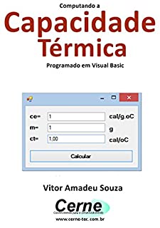 Livro Computando a Capacidade Térmica Programado em Visual Basic