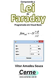 Livro Computando a Lei  de Faraday Programado em Visual Basic
