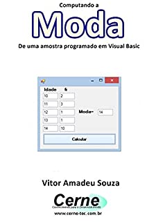 Livro Computando a  Moda De uma amostra programado em Visual Basic