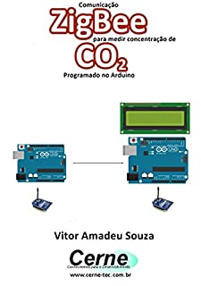 Comunicação ZigBee para medir concentração de  CO2 Programado no Arduino