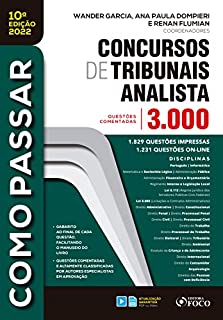 Livro Concursos de tribunais analista: 3.000 questões comentadas (Como Passar)