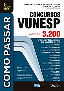 Livro Concursos Vunesp: 3.200 questões comentadas