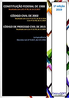 Livro Constituição Federal de 1988 – Código Civil de 2002 – Código de Processo Civil de 2015