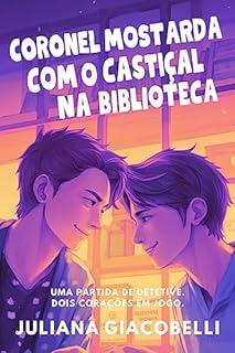 Livro Coronel Mostarda com o castiçal na biblioteca