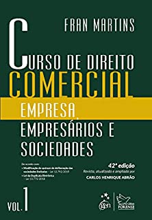 Livro Curso de Direito Comercial - Empresa, Empresários e Sociedades - Vol. 1