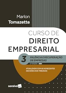 Livro Curso de direito empresarial - falência e recuperação de empresas - 12 edição 2024
