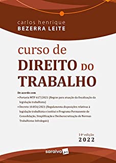Livro Curso de Direito do Trabalho - 14 edição 2022