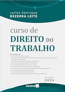 Livro Curso de Direito do Trabalho - 16ª edição 2024