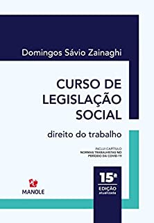 Livro Curso de legislação social : direito do trabalho 15a ed.