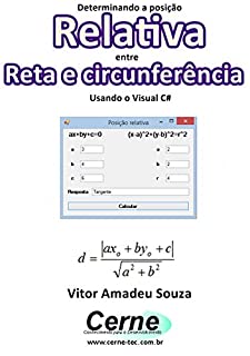 Livro Determinando a posição Relativa de Reta e circunferência Usando o Visual C#