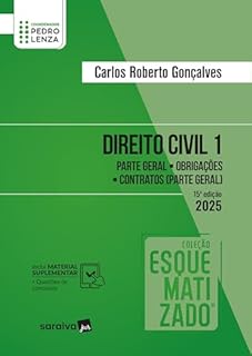 Livro Direito Civil - Vol.1 - Coleção Esquematizado - 15ª Edição 2025
