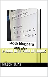Livro E-book blog para afiliados