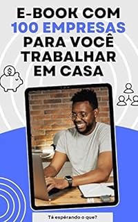 Livro Ebook com 100 empresas para você trabalhar em casa