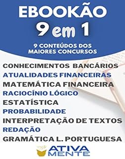 EBOOKÃO 9 EM 1.: 9 áreas dos principais concursos