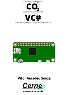 Enviando a medição de CO2 para monitoramento no VC# Com a Raspberry Pi programada em Python