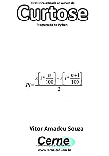Livro Estatística aplicada ao cálculo de Curtose Programado no Python