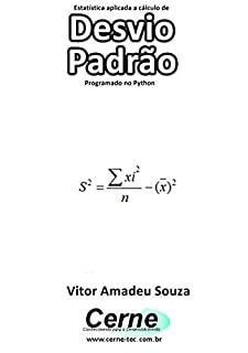 Livro Estatística aplicada a cálculo de Desvio  Padrão Programado no Python