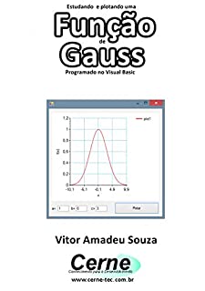 Livro Estudando e plotando uma  Função de Gauss Programado em Visual Basic