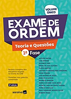 Livro Exame de Ordem 1ª Fase - Volume Único - 3ª Edição 2021: Teoria e Questões