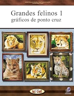 Livro Grandes felinos 1 Gráficos de ponto cruz
