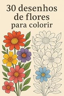 Livro Flores para colorir