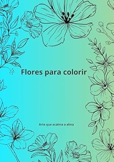 Livro Flores para colorir