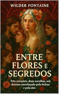 Livro Entre Flores e Segredos: Três corações, duas escolhas, um destino entrelaçado pela beleza e pela dor.