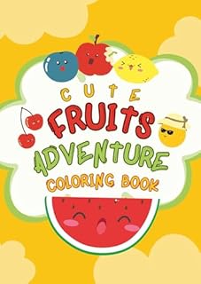 Livro Frutas Divertidas Álbum de Colorir: Explore a Magia das Frutas com Desenhos Encantadores para Todas as Idades