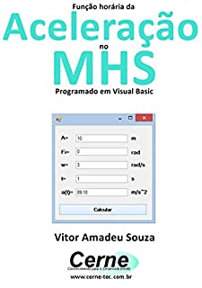 Função horária da Aceleração no  MHS Programado em Visual Basic