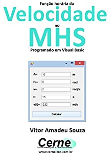 Função horária da Velocidade no  MHS Programado em Visual Basic