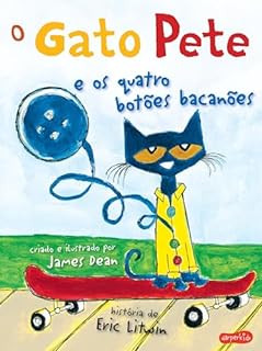 Livro O Gato Pete e os quatro botões bacanões