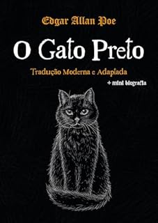 Livro O gato preto: Tradução moderna e adaptada + mini biografia
