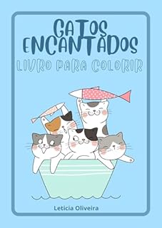 Livro Gatos Encantados: Livro para colorir