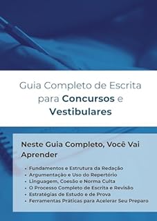 Livro Guia Completo de Escrita para Concursos e Vestibulares