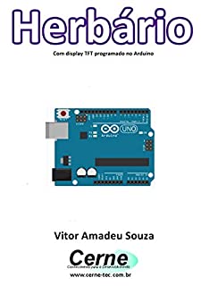 Livro Herbário Com display TFT programado no Arduino