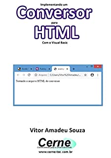 Livro Implementando um Conversor para HTML Com o Visual Basic