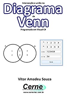 Livro Intersecção e união no Diagrama  de Venn Programado em Visual C#