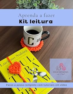 Livro Kit leitura - Marcador de livro e porta copos: Crochetando com Carol Academy