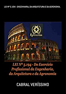 Livro Lei Nº 5.194   Engenharia, Da Arquitetura E Da Agronomia.