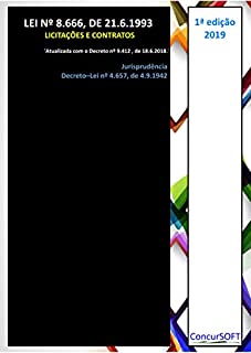 Livro Lei nº 8.666, de 21 de Junho de 1993 - Licitações e Contratos