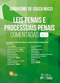 Livro Leis Penais e Processuais Penais Comentadas - Vol.2 - 16ª Edição 2025