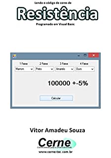 Livro Lendo o código de cores de Resistência Programado em Visual Basic